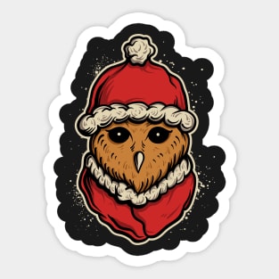 owl christmas Sticker